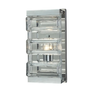 Elk Lighting Corrugated Glass 1 Light Vanity Polished Chrome 11515-1 - All
