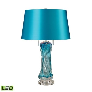 Dimond Lighting 25 Vergato Blown Glass Led Table Lamp in Blue D2664-led - All