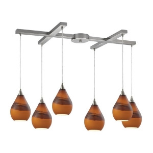 Elk Lighting Dunes 6 Light Pendant Satin Nickel 31617-6 - All