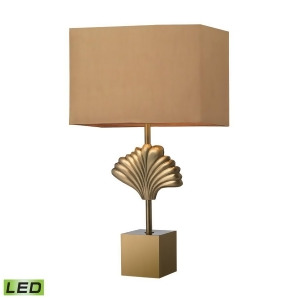 Dimond Lighting 27 Vergato Solid Brass Led Table Lamp in Aged Brass D2676-led - All