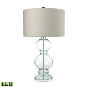 Dimond Lighting 32 Curvy Glass Led Table Lamp in Light Blue D2556-led - All