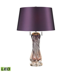 Dimond Lighting 25 Vergato Blown Glass Led Table Lamp in Purple D2663-led - All