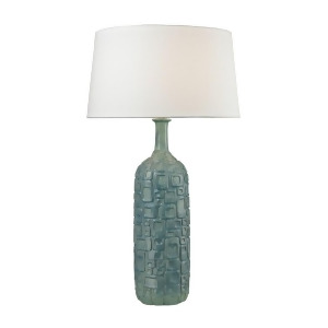 Dimond Lighting 35 Cubist Ceramic Bottle Lamp in Blue D2612b - All
