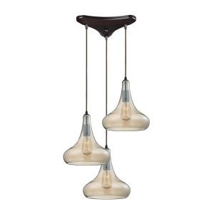 Elk Lighting Orbital 3 Light Pendant Oil Rubbed Bronze 10432-3 - All