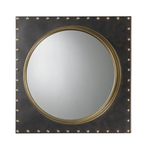 Sterling Industries Metal Rivet Porthole Mirror Antique Gold Bronze 51-004 - All
