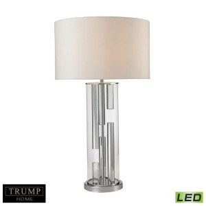 Dimond Lighting Trump Home 31 Castello Clear Glass Led Table Lamp in Polished Chrome D2674-led - All