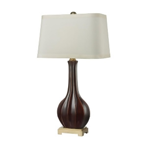Dimond Lighting 34 Fluted Ceramic Table Lamp in Red Glaze D2597 - All