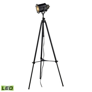 Dimond Lighting 37-74' Ethan Adjustable Tripod Led Floor Lamp Restoration Black - All