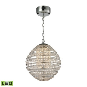 Elk Lighting Crystal Sphere Light Pendant Polished Chrome 11731-Led - All