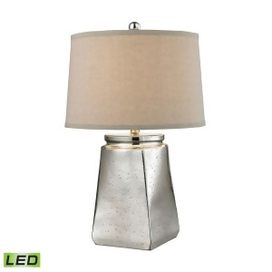Dimond Lighting 25 Tapered Square Led Table Lamp in Silver Mercury D2616-led - All
