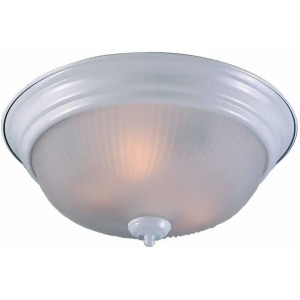 Volume Lighting 1-Light White Flush Mount Ceiling Fixture White V7722-6 - All