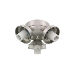 Monte Carlo Fan Company 3 Light Fitter Brushed Steel H3bs-l - All
