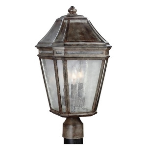 Feiss Londontowne 3 Light Outdoor Post Weathered Chestnut- Ol11308wct - All