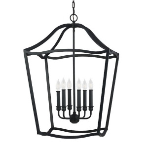 Feiss Yarmouth 6 Light Foyer Antique Forged Iron- F2976-6af - All