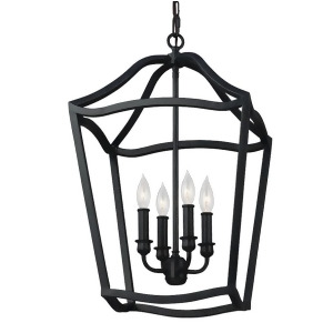 Feiss Yarmouth 4 Light Foyer Antique Forged Iron- F2975-4af - All