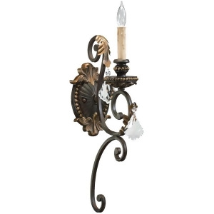 Quorum Rio Salado 1 Light Wall Mount Toasted Sienna With Mystic Silver 5357-1-44 - All