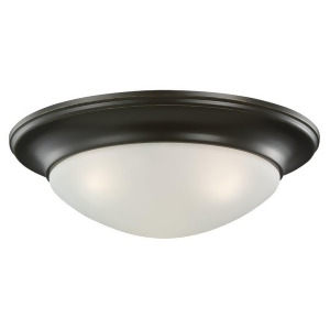 Sea Gull Lighting Led Large Ceiling Flush Mount Heirloom Bronze Finish with Satin Etched Glass 7543691S-782 - All
