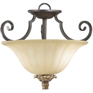 Quorum Capella 2 Light Pendant Toasted Sienna With Golden Fawn 2801-15-44 - All