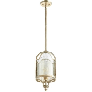 Quorum Lucca 1 Light Pendant Aged Silver Leaf 3003-60 - All