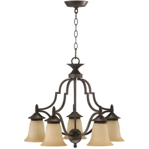 Quorum Coventry 5 Light Chandelier Toasted Sienna 616-5-44 - All