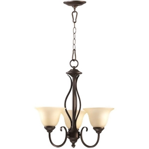 Quorum Spencer 3 Light Chandelier Oiled Bronze 6010-3-86 - All