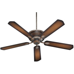 Quorum Kingsley Ceiling Fan Mystic Silver With Pecan 38605-58 - All