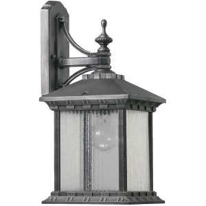 Quorum Huxley 1 Light Wall Mount Rustic Silver 7561-72 - All