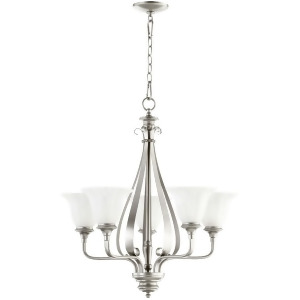 Quorum Randolph 5 Light Chandelier Classic Nickel 6194-5-64 - All