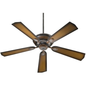 Quorum Kingsley Ceiling Fan Mystic Silver With Pecan 38525-58 - All