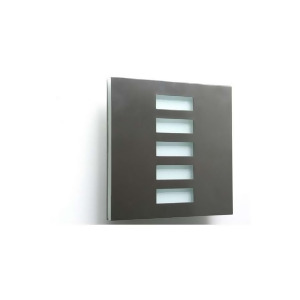 Wpt Design Basic Pared Sconce Jalousie Polished Stainless BasicPared-PS-JA - All