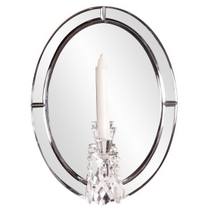 Howard Elliott Opal Oval Mirror w/ Candle Holder 99071 - All