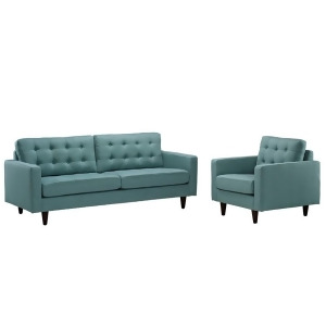 Modway Furniture Empress Armchair And Sofa Set Of 2 Laguna Eei-1313-lag - All