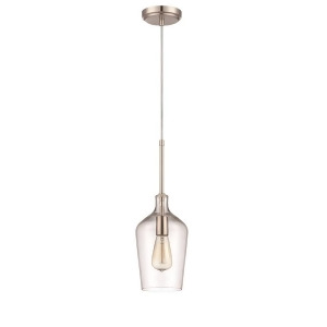 Craftmade 1 Light Mini Cord Pendant Brushed Polished Nickel P445bnk1 - All
