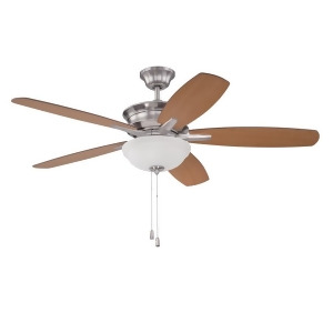 Craftmade Penbrooke 2 Light Ceiling Fan with blades included Brushed Polished Nickel Pnb52bnk5 - All