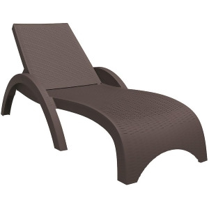 Compamia Miami Resin Wickerlook Chaise Lounge Brown Isp860-br - All