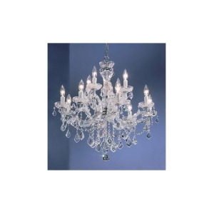 Classic Lighting Rialto Traditional Crystal Chandelier Chrome 8344Chs - All