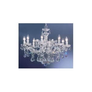 Classic Lighting Rialto Traditional Crystal Chandelier Chrome 8348Chs - All