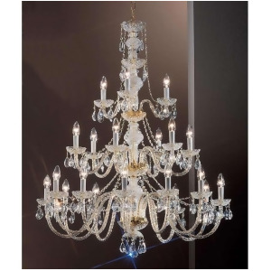 Classic Lighting Monticello Crystal All Glass Chandelier Gold Plated 8201Gpi - All