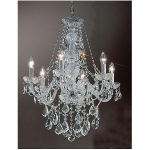 Classic Lighting Monticello Crystal All Glass Chandelier Chrome 8256Chsc - All