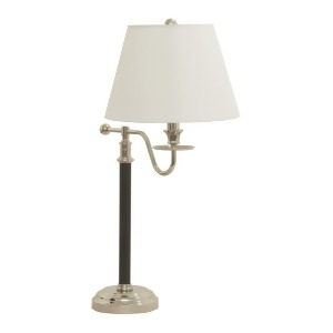 House of Troy Bennington 28.5 Black and Polished Table Floor Lamp Black with Polished Nickel B551-bpn - All