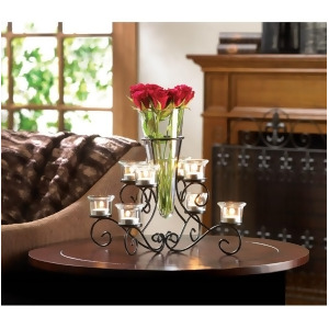 Zingz Thingz Wrought Iron Candle Holder With Vase 57071008 - All