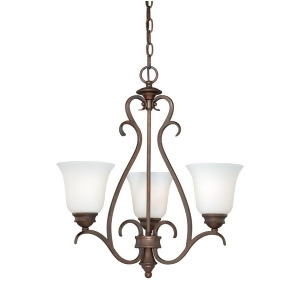 Vaxcel Hartford 3L Mini Chandelier Weathered Patina H0156 - All
