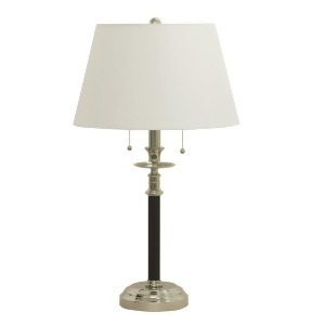 House of Troy Bennington 27.5 Black and Polished Nickel Table Lamp Black with Polished Nickel B550-bpn - All