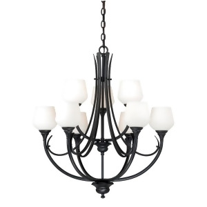 Vaxcel Grafton 9L Chandelier Oil Rubbed Bronze H0128 - All