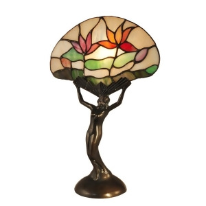 Dale Tiffany Water Lily Accent Lamp Antique Bronze/Verde Ta14234 - All