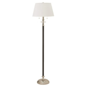 House of Troy Bennington 63 Black and Polished Nickel Floor Lamp Black with Polished Nickel B500-bpn - All