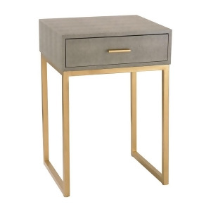 Sterling Industries Shagreen Side Table in Grey Grey Gold Grey Gold 180-010 - All