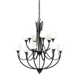 Vaxcel Grafton 12L Chandelier Oil Rubbed Bronze H0130 - All