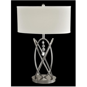 Dale Tiffany Jupiter Crystal Table Lamp Polished Nickel Gt14040 - All
