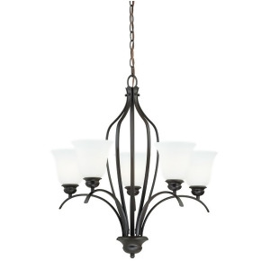 Vaxcel Darby 5L Chandelier New Bronze H0085 - All